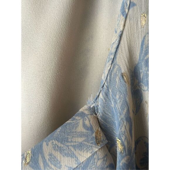 Express chiffon balloon sleeve romantic blouse S - Picture 9 of 10